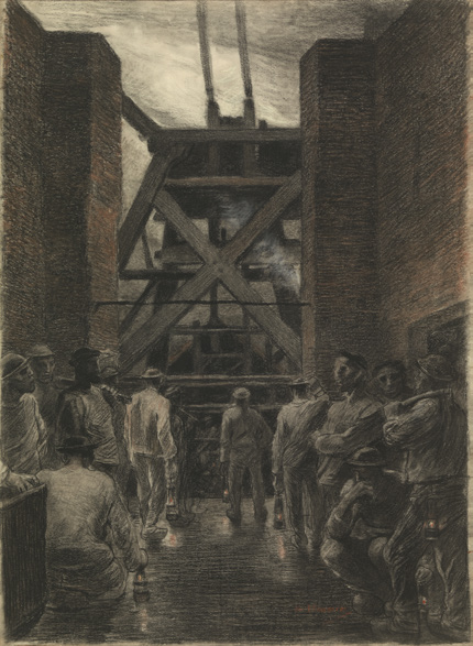 Constantin Meunier - Descending Miners